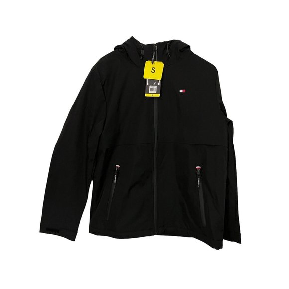 Tommy Hilfiger Jacket Hooded Water Resistant & Wind Resistant Mens Size S Nwt - Picture 1 of 7